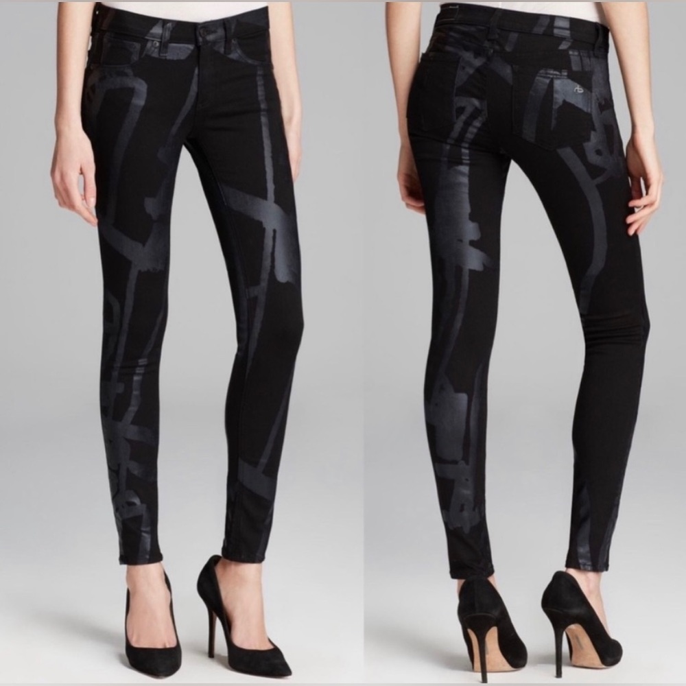 NWT: Rag & Bone Black Robot The Legging Jeans | Size 31